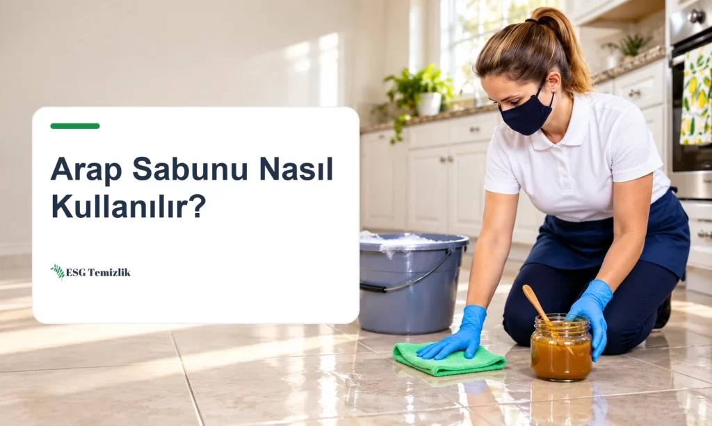 Kavanozda jel arap sabunu ve sabunlu su kovası