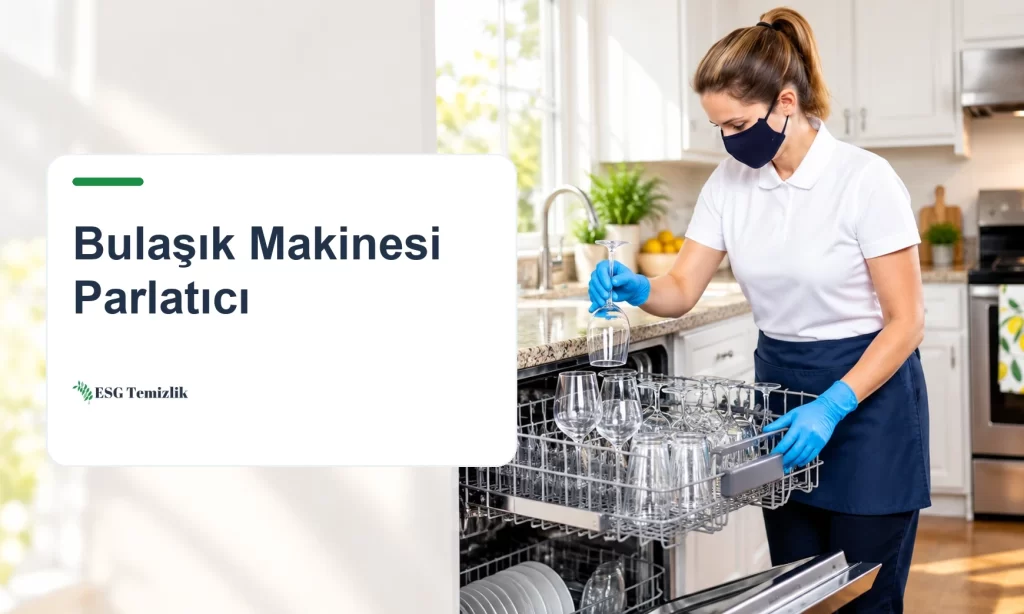 Bulaşık makinesinin üst sepetinde lekesiz ve parlak bardaklar